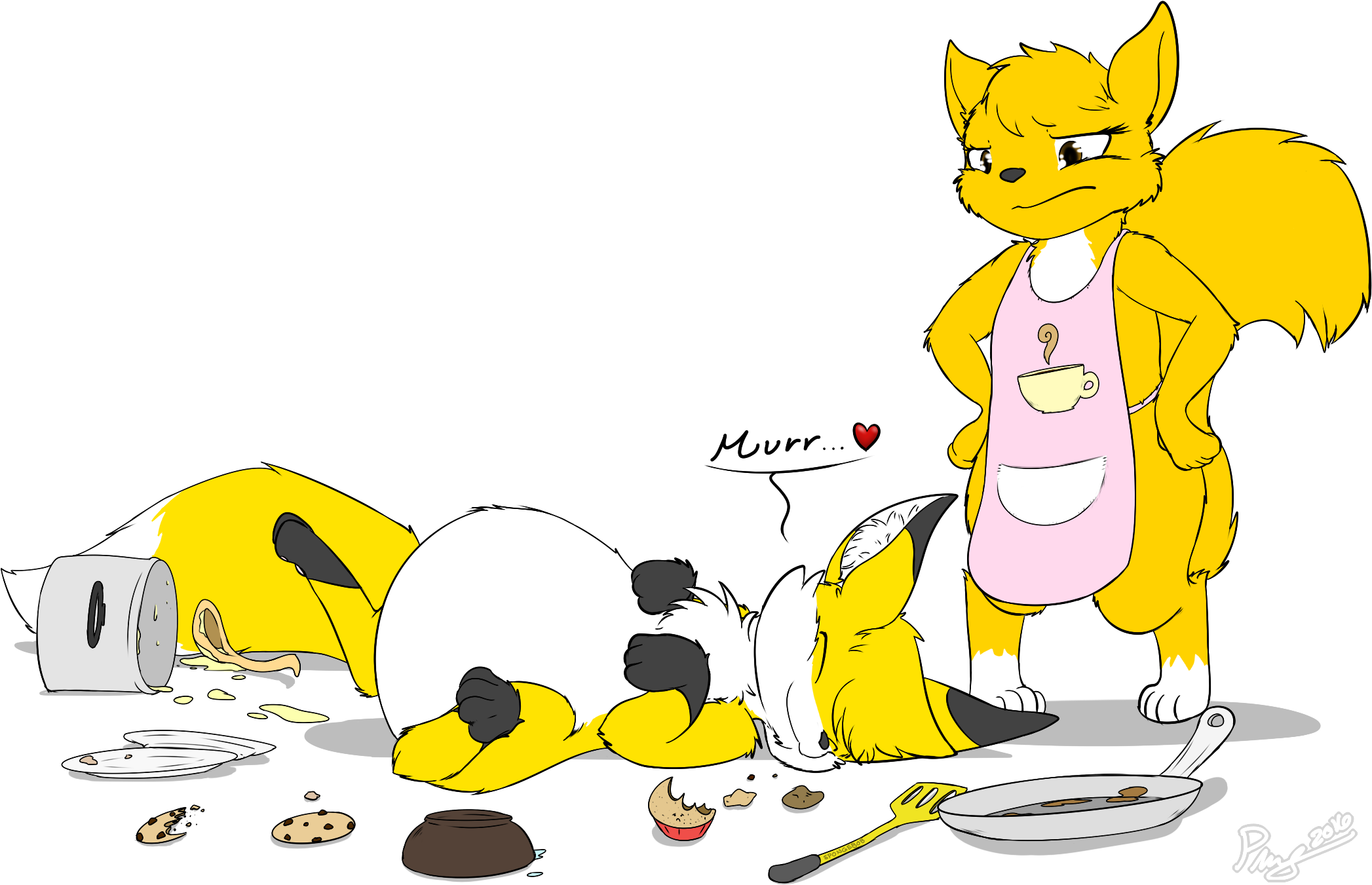 Deviantart - - Ping The Hungry Fox (2099x1500)