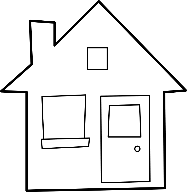 Similar Clip Art - Blank Image Of House (999x1024)