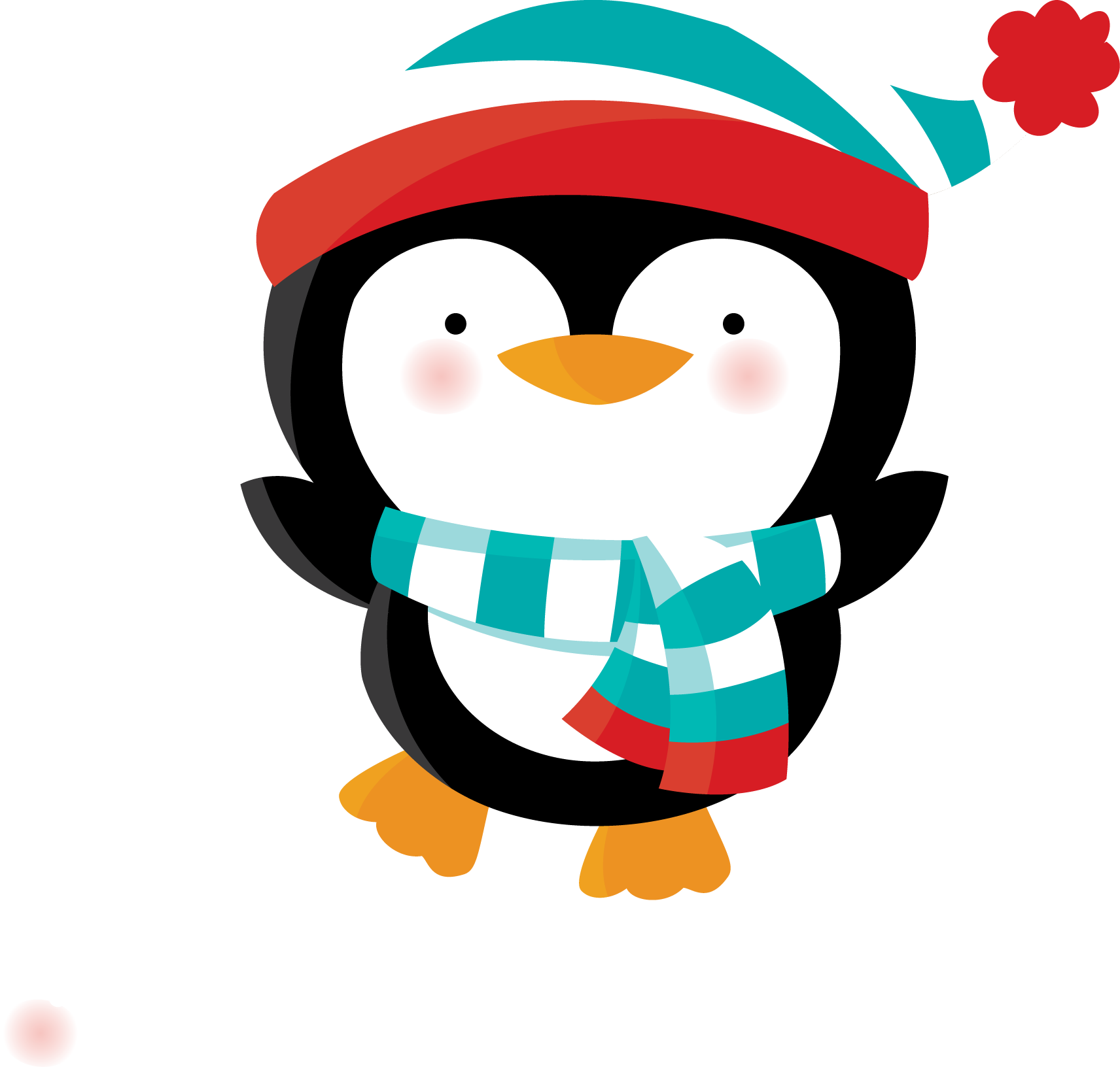 пингвин в новогодней шапочке. пингвины картинки на новый год. пингвин в новогодней шапочке. пингвины картинки на новый год. новогодние открытки с пингвинами.