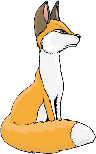 Cartoon Fox Drawing Clip Art - Cartoon Fox Drawing Clip Art (842x596)