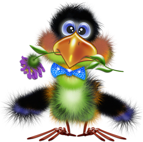 These Are So Cute, I Doubt I'll Ever Use Them But Just - Funny Bird Clip Art (500x495)