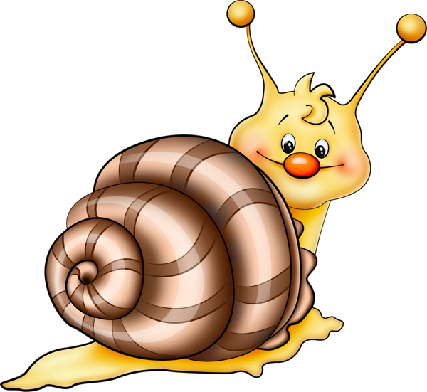 Brown Snail Cartoon Png Picture - Clip Art Png Cartoon (850x781)