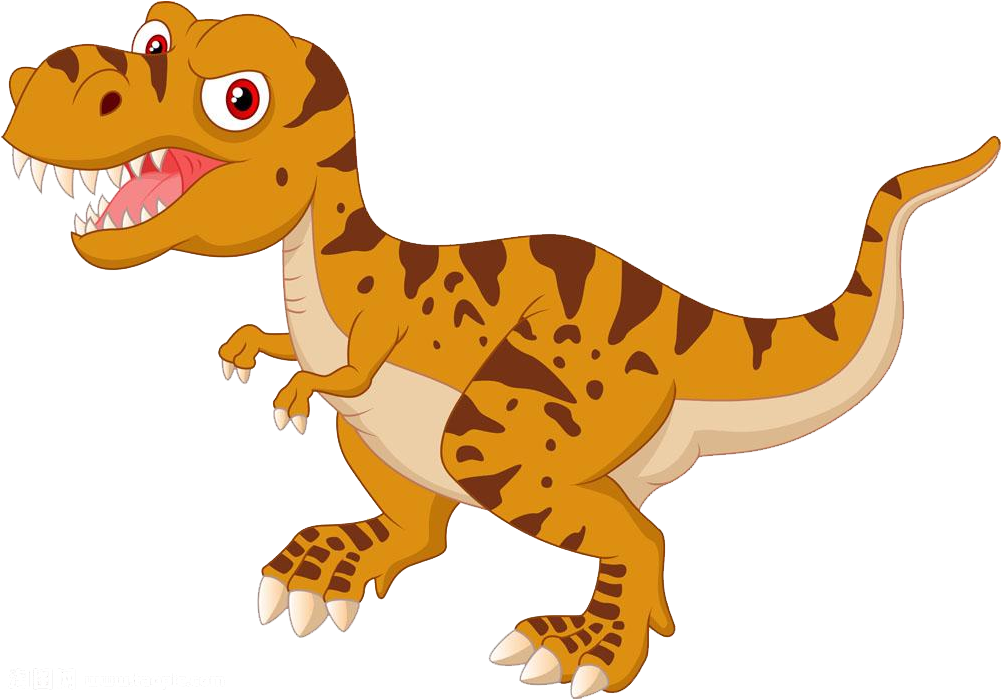 Tyrannosaurus Cartoon Dinosaur Illustration - Cartoon Tyrannosaurus (1000x1000)