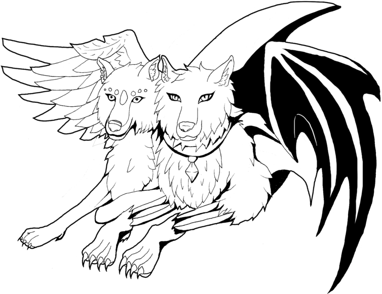 Drawings Of Wolves In Love - Wolves Drawings In Love (800x613)