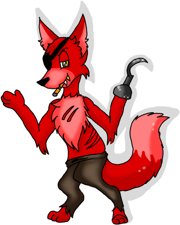 Foxy The Pirate Fox By Pasttimefnaf - Vulpini (894x894)