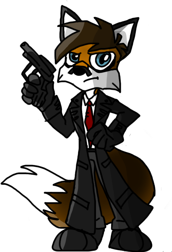 Sonic Style Detective Fox By Detectivefox - Cartoon (700x900)