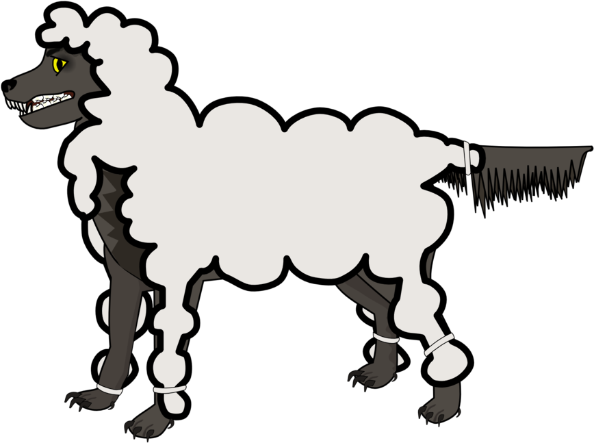 Wolf In Sheep's Clothing - Wolf In Sheeps Clothing Clipart (1280x953)