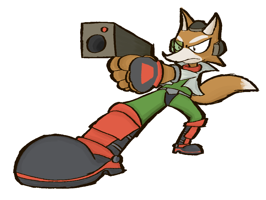 Super Smash Bros V2 007-fox By Guuguuguu - Super Smash Bros. (955x718)