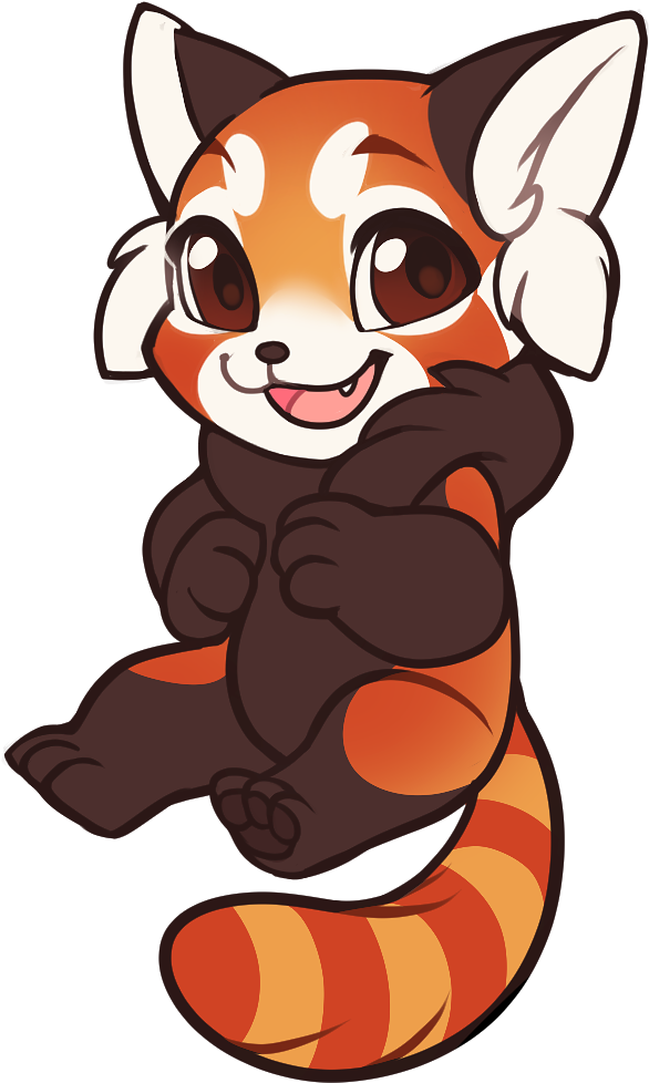 Furvilla Red Panda - Cartoon (595x986)