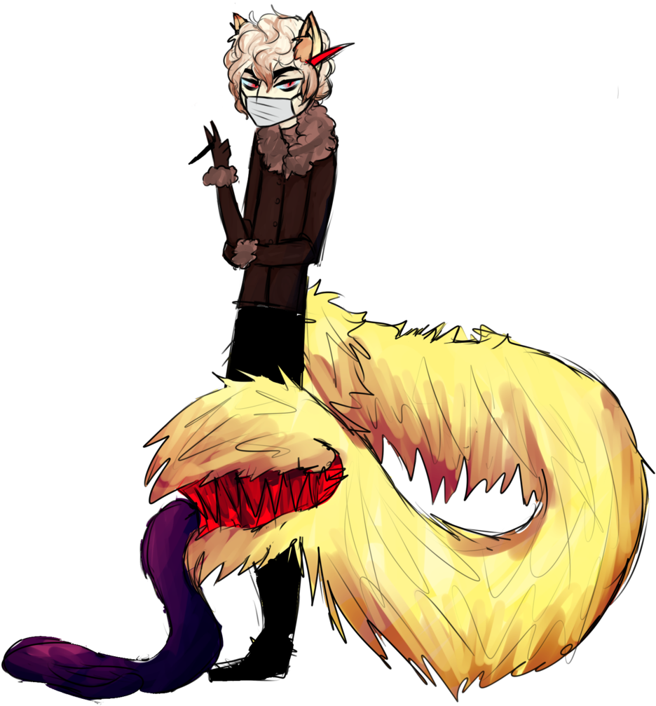 Drawn Werewolf Humanoid - Gray Wolf (1024x1059)