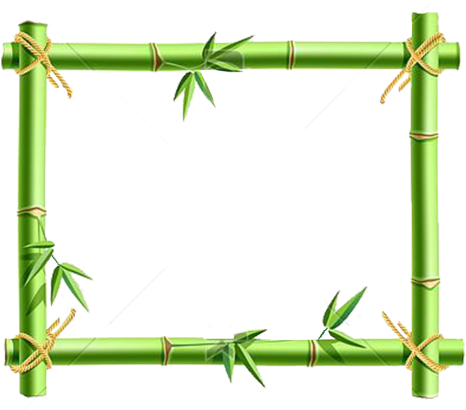 The Gallery For > Bamboo Frame Png - Cadre Bambou (923x800)