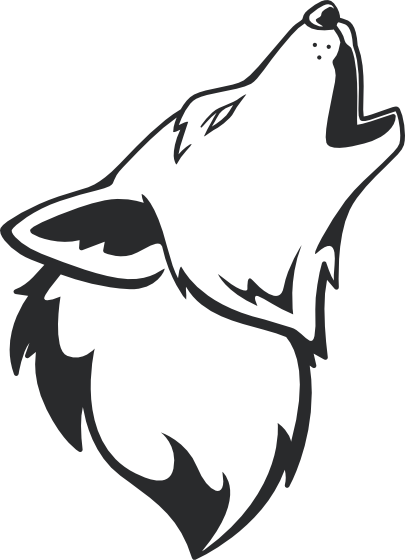 Howling Wolf Svg - Howling Wolf Transparent Background - (405x560) Png