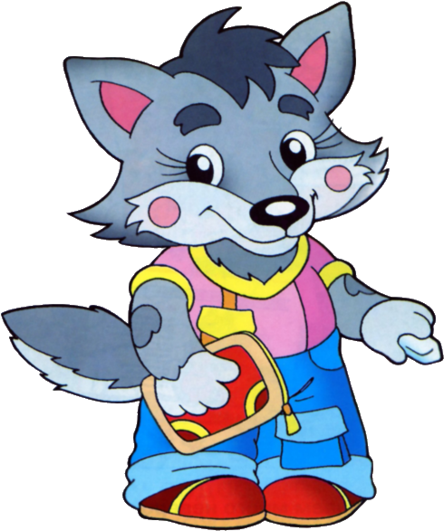 Cartoon Wolf Clip Art Images - Kindergarten (600x600)