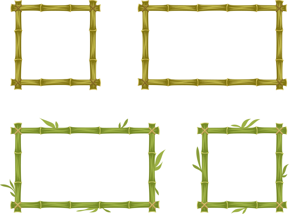 Bamboo Euclidean Vector - Bamboo Vector Frame (954x707)