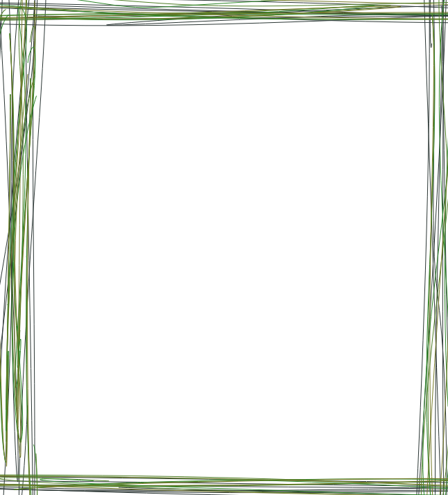 Green Line Frame By Jessicaj3 - Paper Product (646x714)