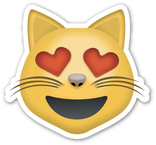Caritas De Emociones - Cat Emoji No Background (528x492)