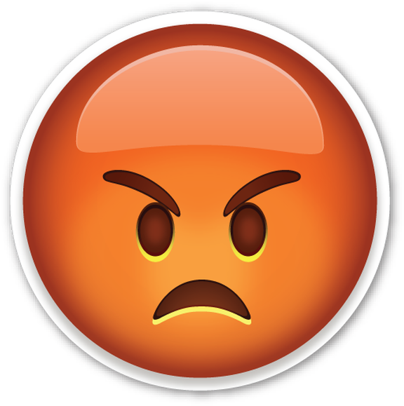 Iconos Whatsapp - Emoji Raiva Png (596x596)