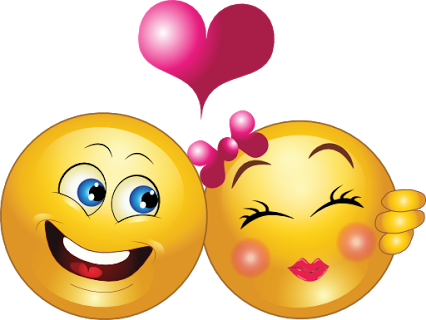Emoticonosemoticones De Whatsappcaras - Couple Smiley (426x320)