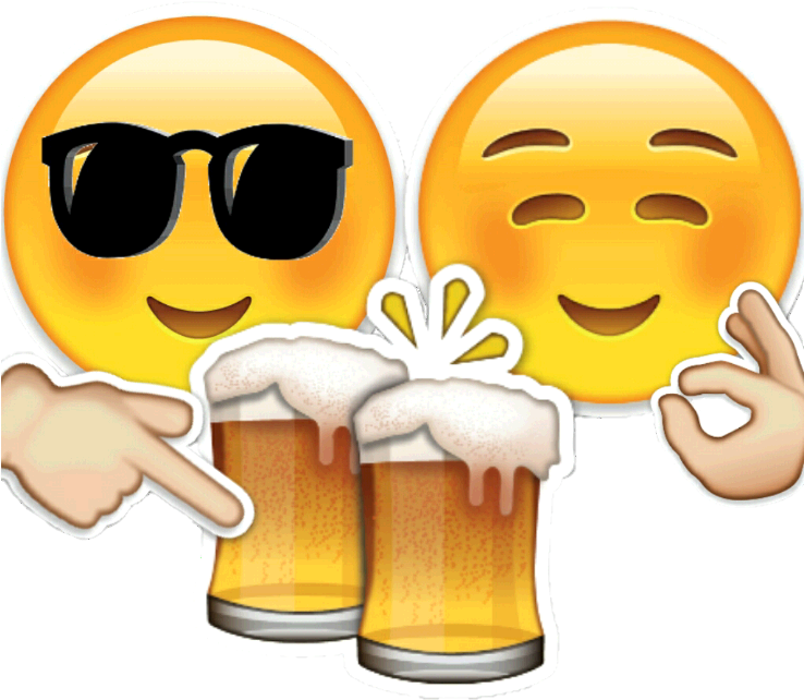 Imagenes De Tiernas, Imagenes De Amor, Tomando Cerveza, - Emojis De Whatsapp Cumpleaños (737x737)