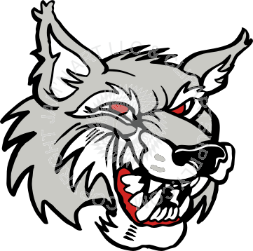 Mean Wolf Head Drawing (361x358)