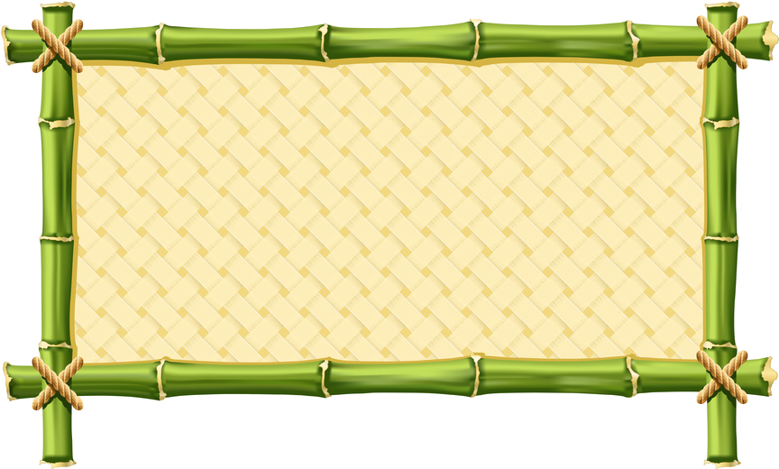 Bamboo Frame Png - Bamboo Frame Vector (866x554)