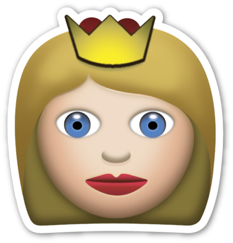 Feliz - Old Princess Emoji (460x480)