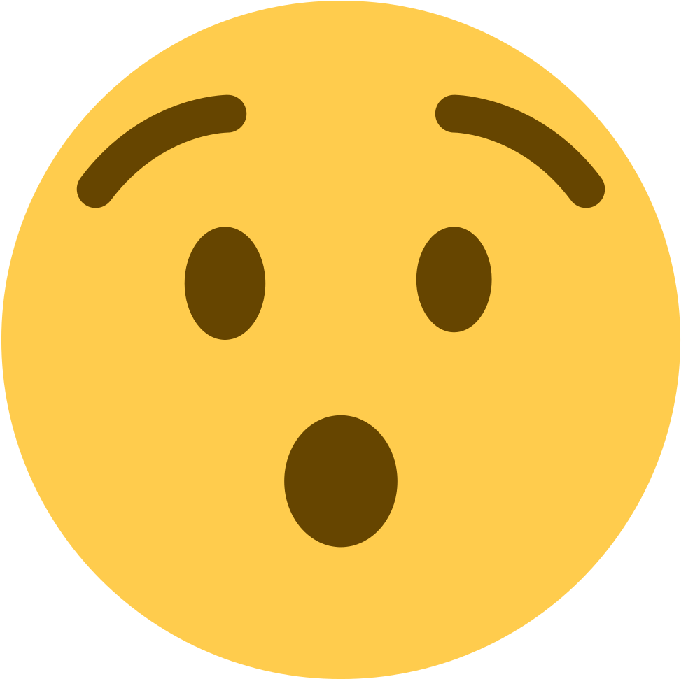 Archivo - Twemoji 1f62f - Svg - Surprised Emoji (1024x1024)