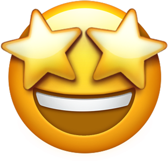 Como - Emoji Ojos De Estrella (700x700)