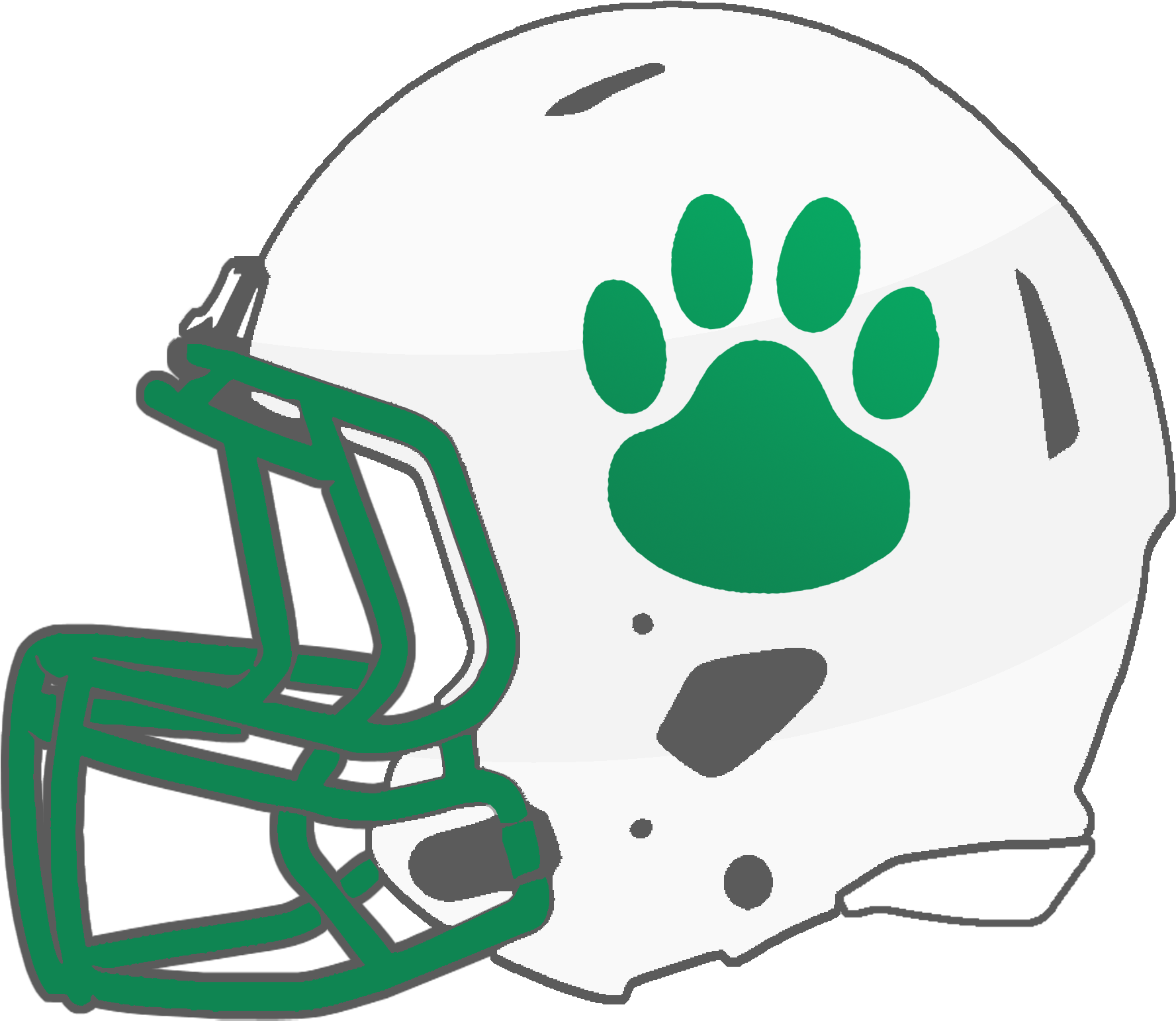 Mississippi High School Football Helmets 2a - Clarksdale Ms Wildcats Logo (1800x1565)