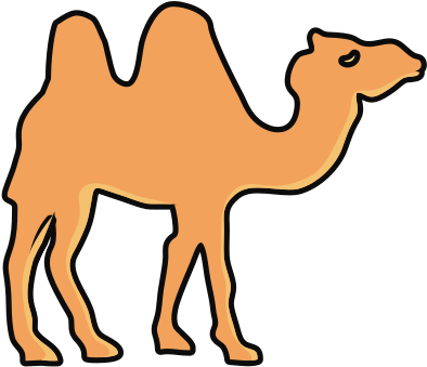 Camel Cartoon Silhouette Icon - Silhouette (550x550)