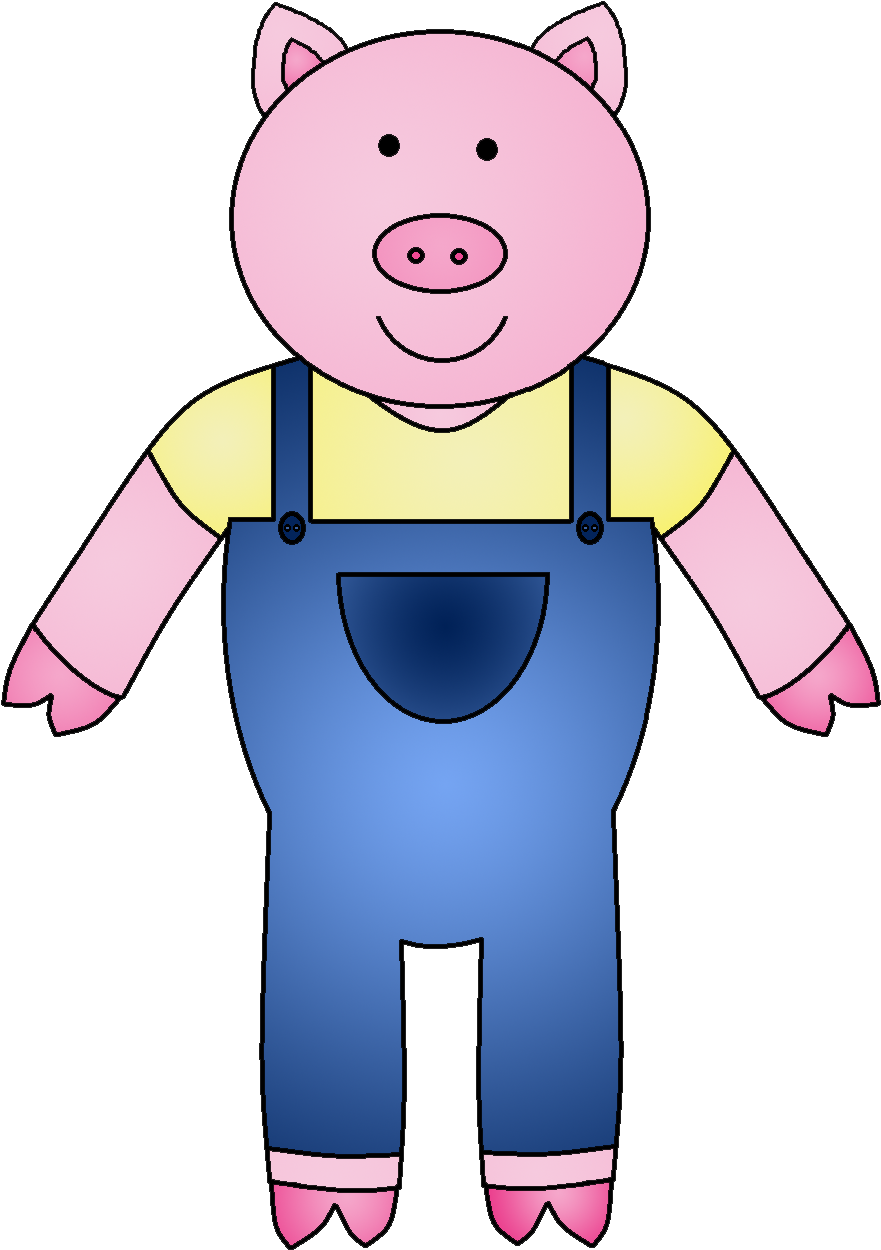 Wolf Clipart Three Little Pig - Three Little Pigs Clipart (902x1279)