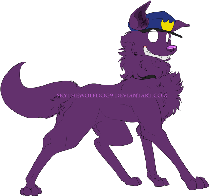 Fnaf - Fnaf Purple Guy Wolf (921x867)