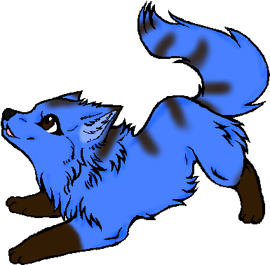 Frost Wolf Pup Form By Tammiikat - Anime Blue Wolf Pup (400x400)
