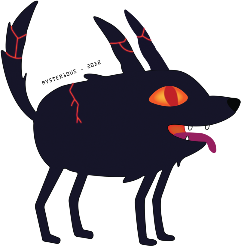 Fire Wolf Pup Vector By Mysterious Master X - Fire Wolves Adventure Time (894x894)