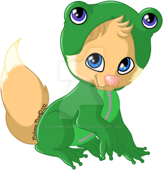 Frog Wolf Pup Adopt - Stormweaver (600x622)