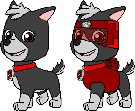 Elizabeth The Construction Pup By Wolf Prince Leon - Cartoon (476x390)