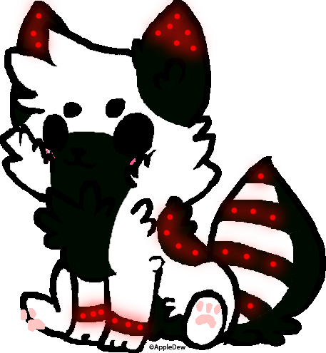 Glowing Wolf Pup Adoptable Open By The Emo Wolf - Emo Wolf Glowing Wolf (457x495)
