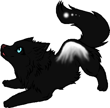 Wolf Puppy Adoptable Closed - Anime Blue Wolf Pup (400x400)