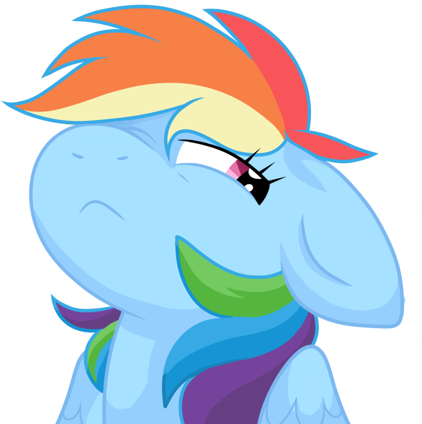 Rainbow Dash By The Mining Wolf - Drawing (894x894)