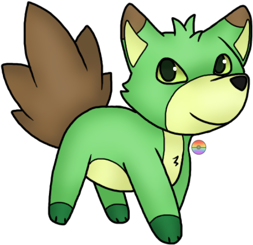 The Grass Pup Fakemon By Seththecreator - Cartoon (600x600)