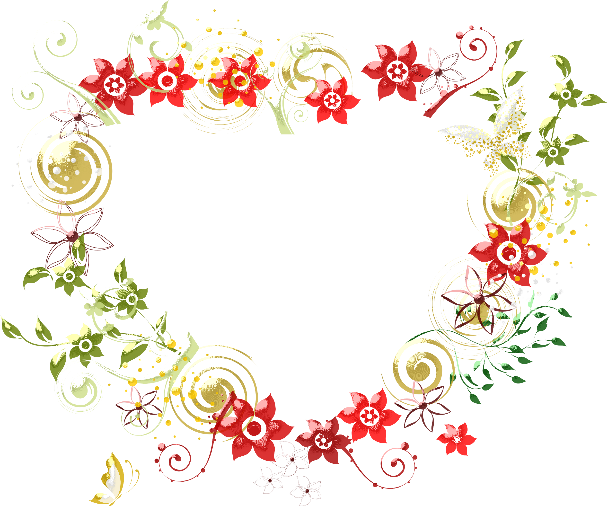 Corazon Flores 03 By Creaciones Jean - Art (3000x2447)