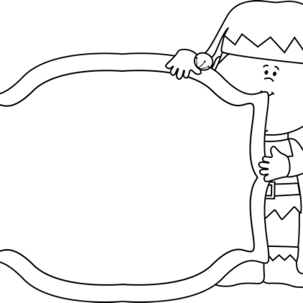 Christmas Black And White Clipart Black And White Elf - Clip Art (1024x1024)