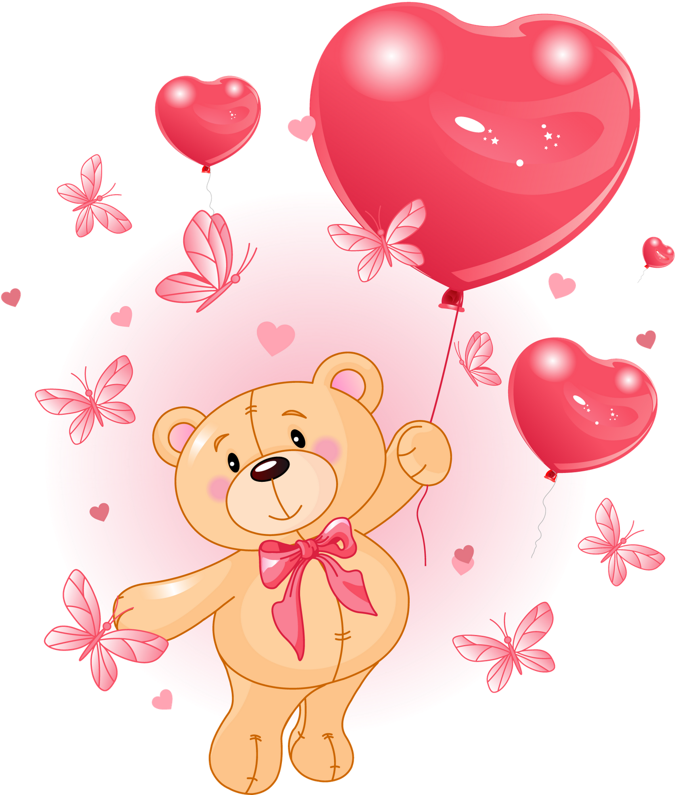 Imágenes De Amor Con Movimiento Corazones Rosas Flores - Bear With Heart (1350x1600)