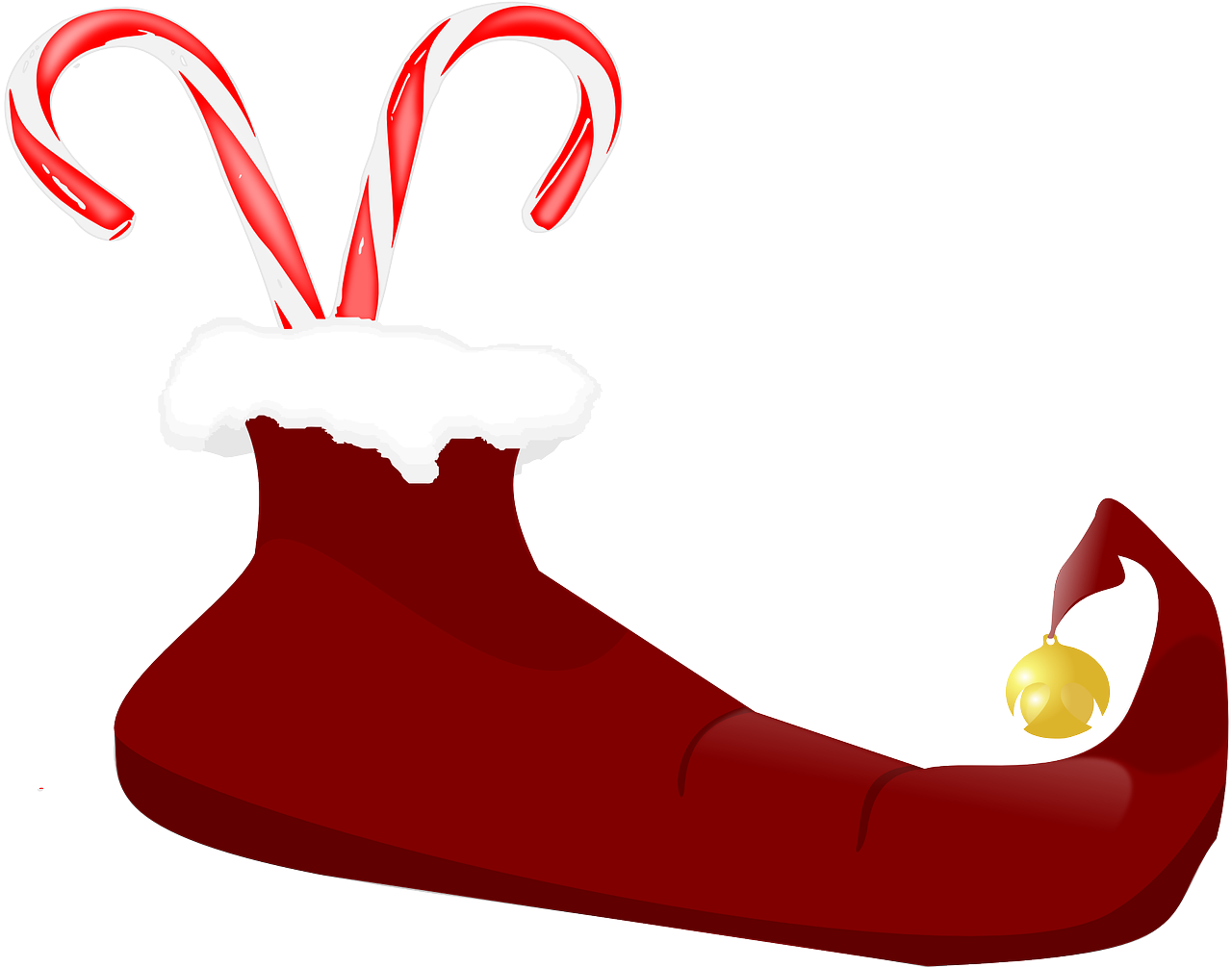Free Christmas Stocking Clip Art - Baston Caramelo De Navidad (1280x1005)
