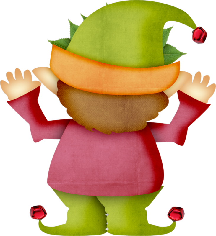 Winter Clipart, Christmas Clipart, Elves, Pattern Paper, - Cartoon (731x800)