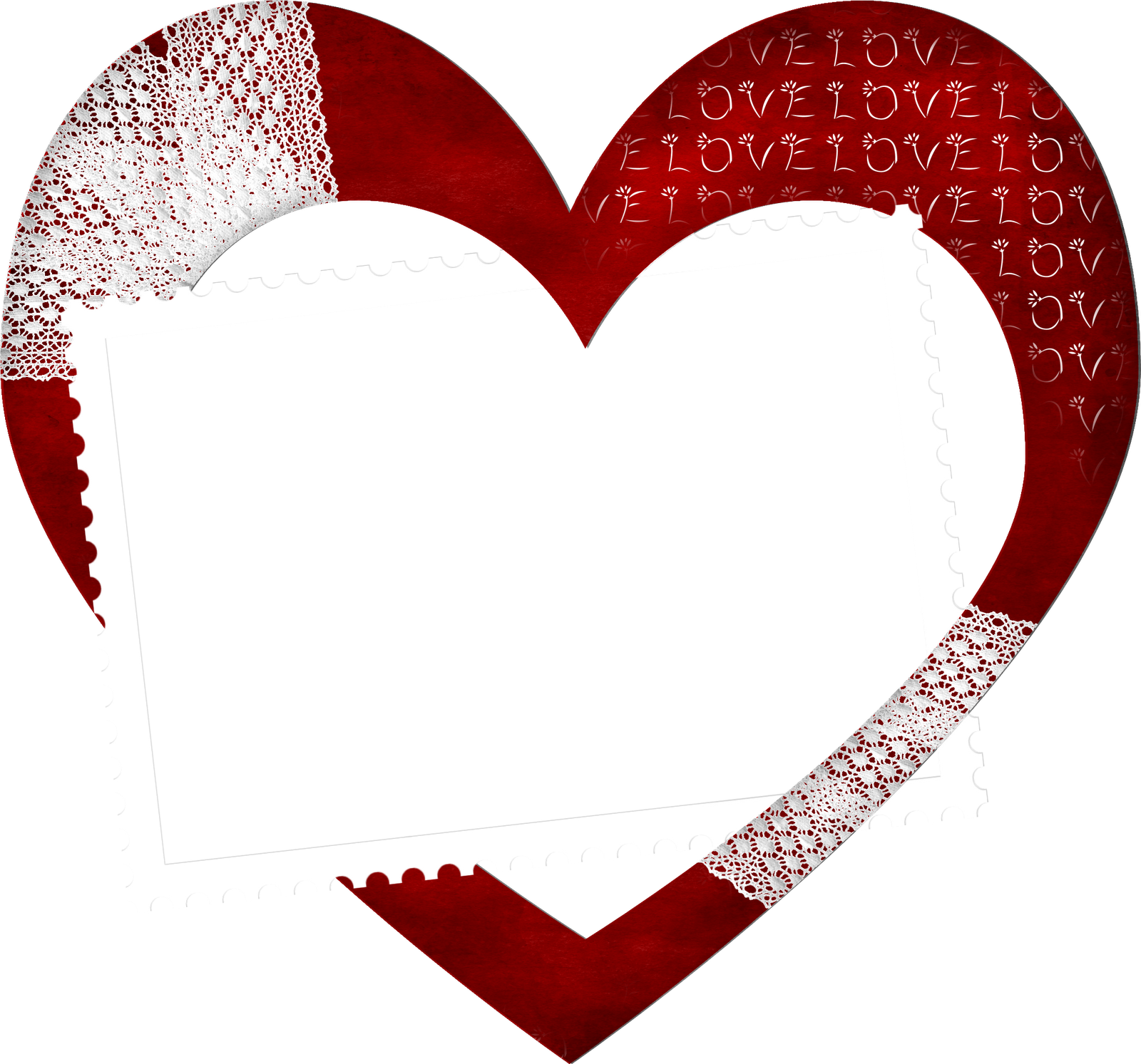 Imágenes Y Gifs Con Corazones - Marco Corazon Png (1600x1493)