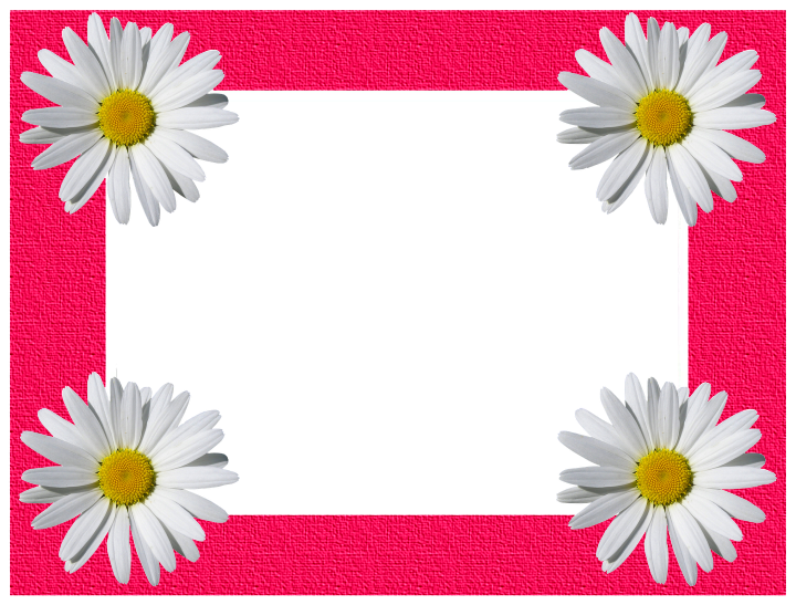 Arte Digital Cristiano - Marco Para Fotos De Flores (720x547)
