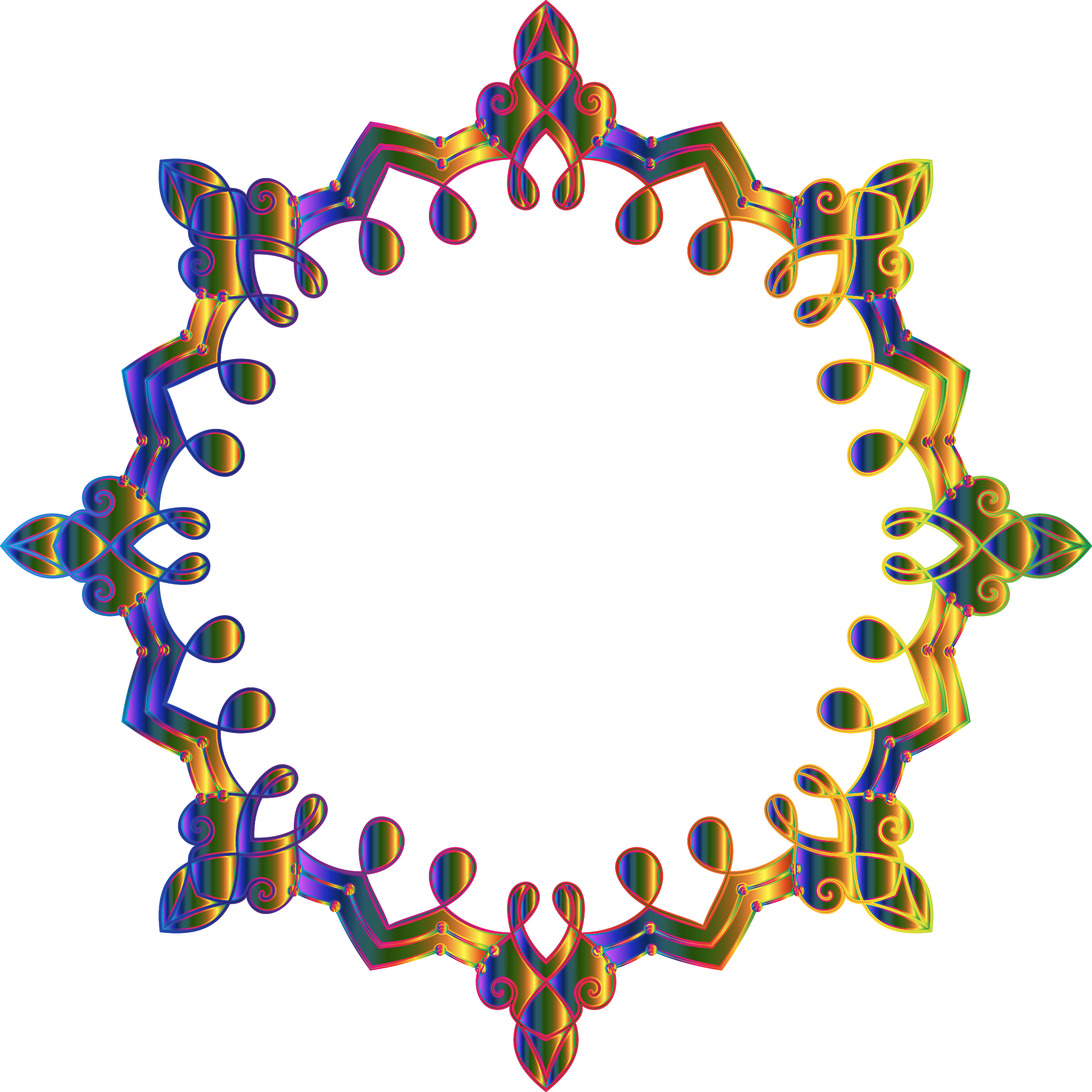 Geometric Frame No Background - Circle (2294x2294)