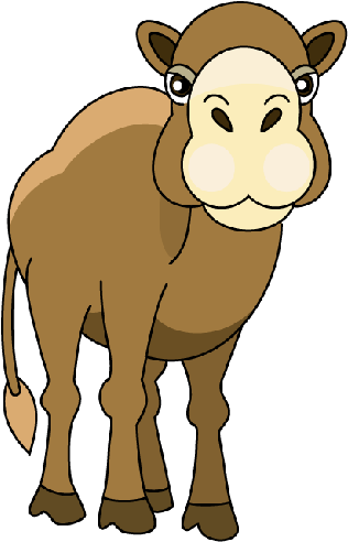 Cartoon Camel Clipart Image - Camel (500x500)
