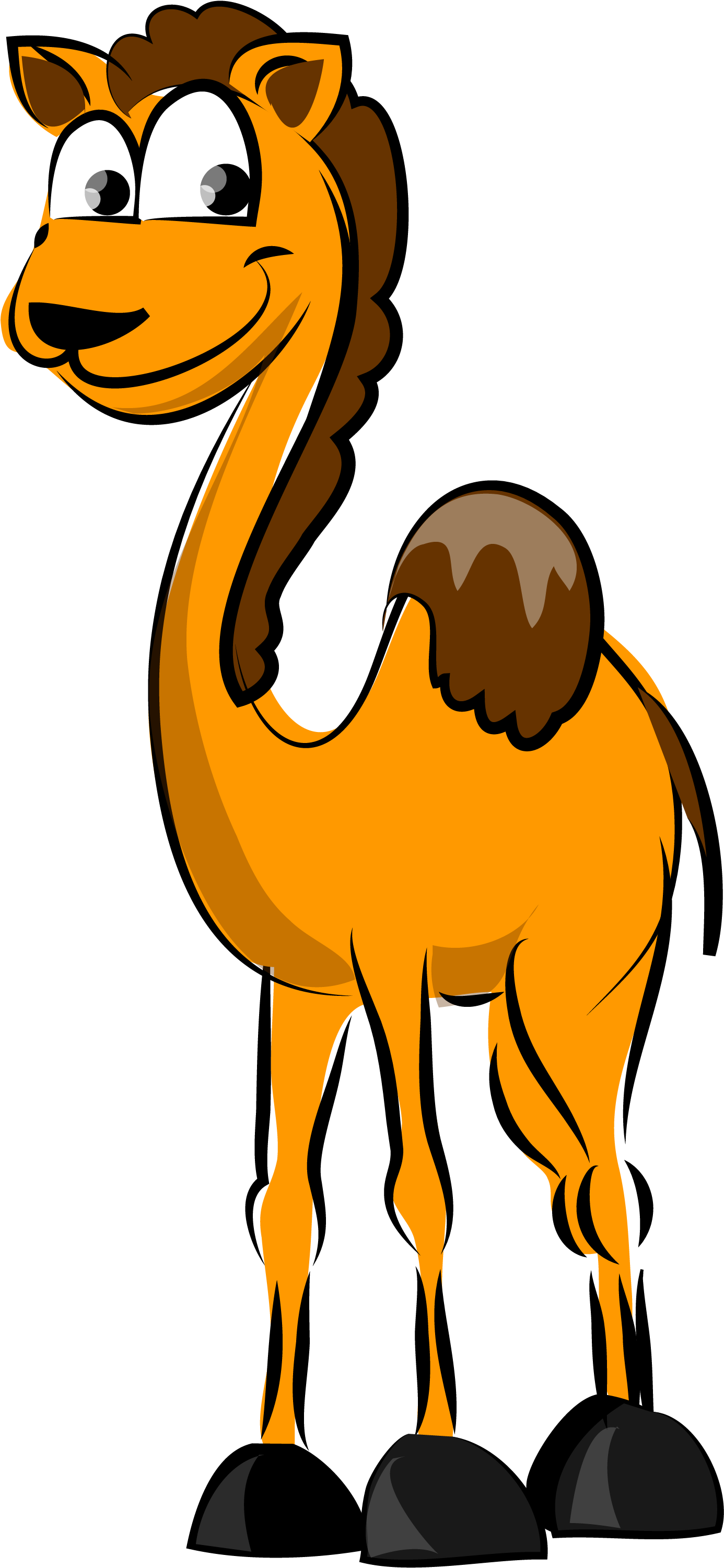 Camel Cartoon Hand-painted Big Eyes Vector - Illustration (3125x3125)